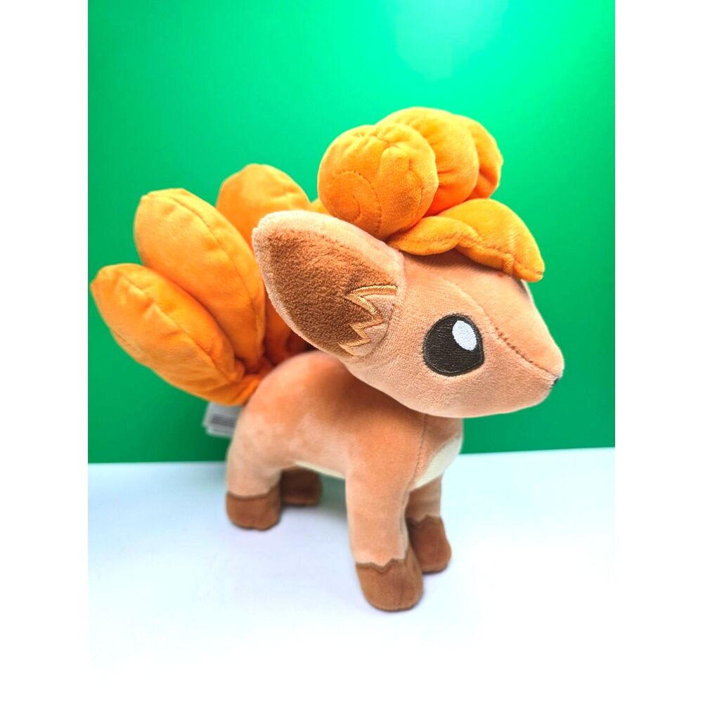 Pokemon Vulpix Plush 8" Stuffed Animal Toy 2024 Jazwares Authentic Gen 1
